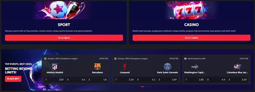 1Red Online Casino and Sportbook